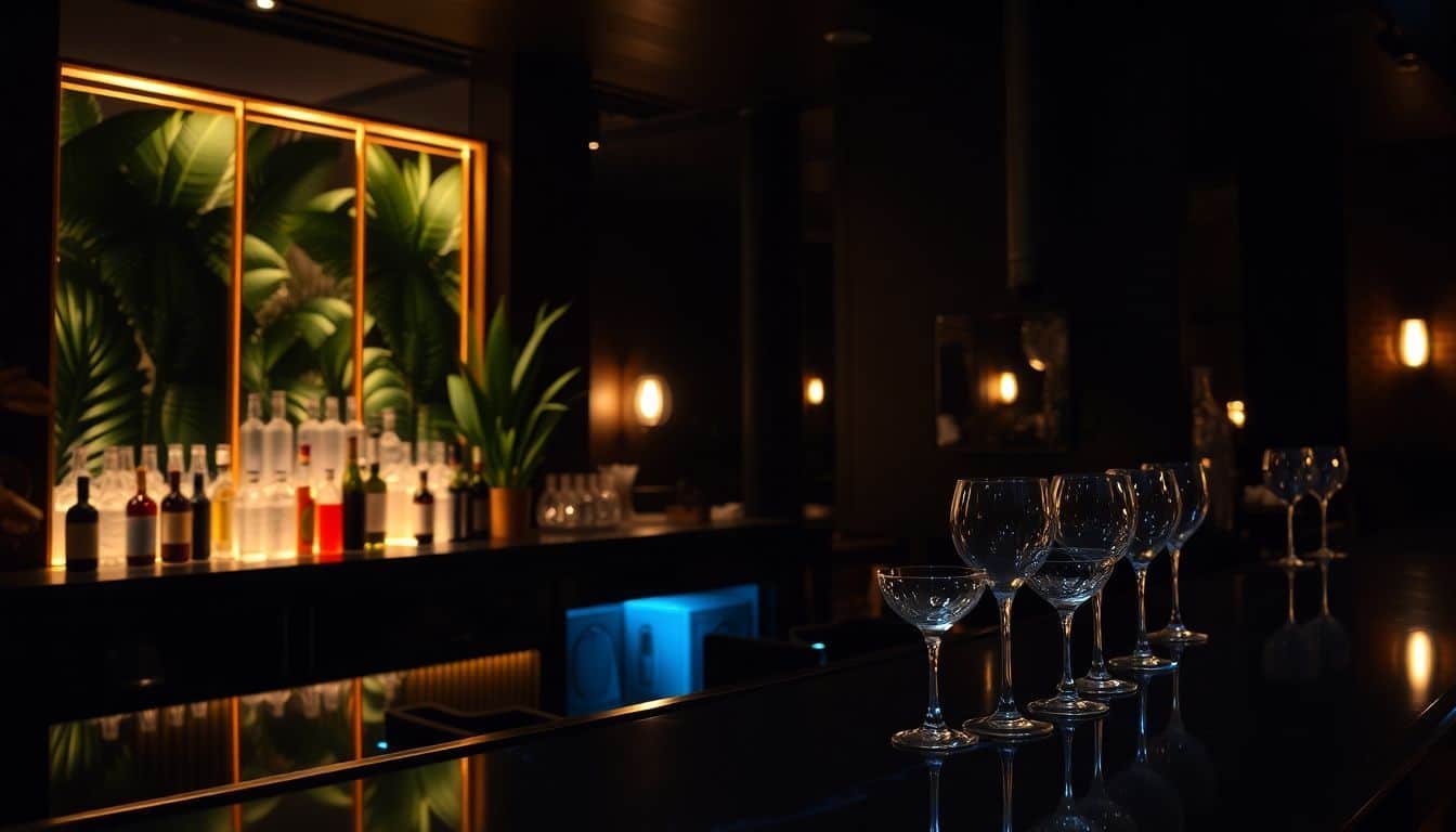 Elegante cocktailbar met tropisch thema in Groningen.