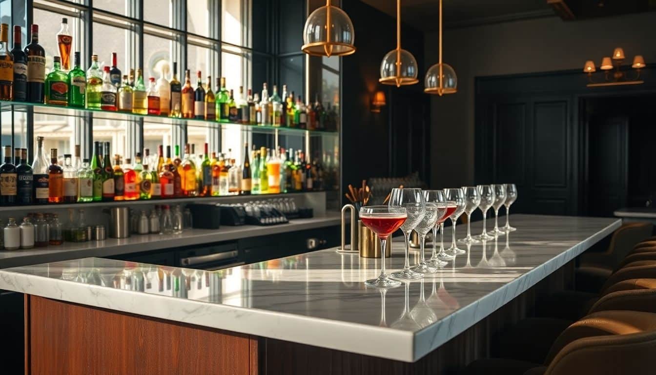 Een cocktailbar in Amsterdam met een uitnodigende sfeer en unieke drankjes.